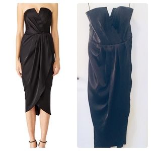 Yumi Kim Strapless Satin Dress
